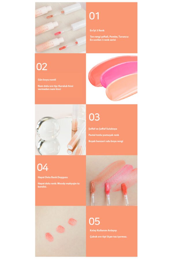 Krem Allık-Cilt Tenine Uyum Sağlayan Nemlendirici Water Creamy Blusher #01-Sıvı Allık - Görsel 3