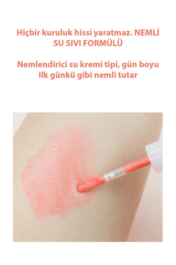 Krem Allık-Cilt Tenine Uyum Sağlayan Nemlendirici Water Creamy Blusher #01-Sıvı Allık - Görsel 4