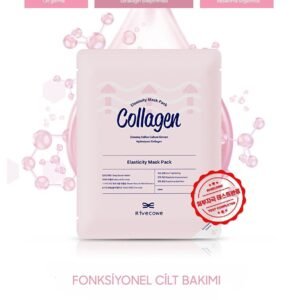 Sıkılaştırıcı Kolajen Kağıt Yüz Maskesi - Elastikiyet Bakımı (1 Paket = 10 Adet)