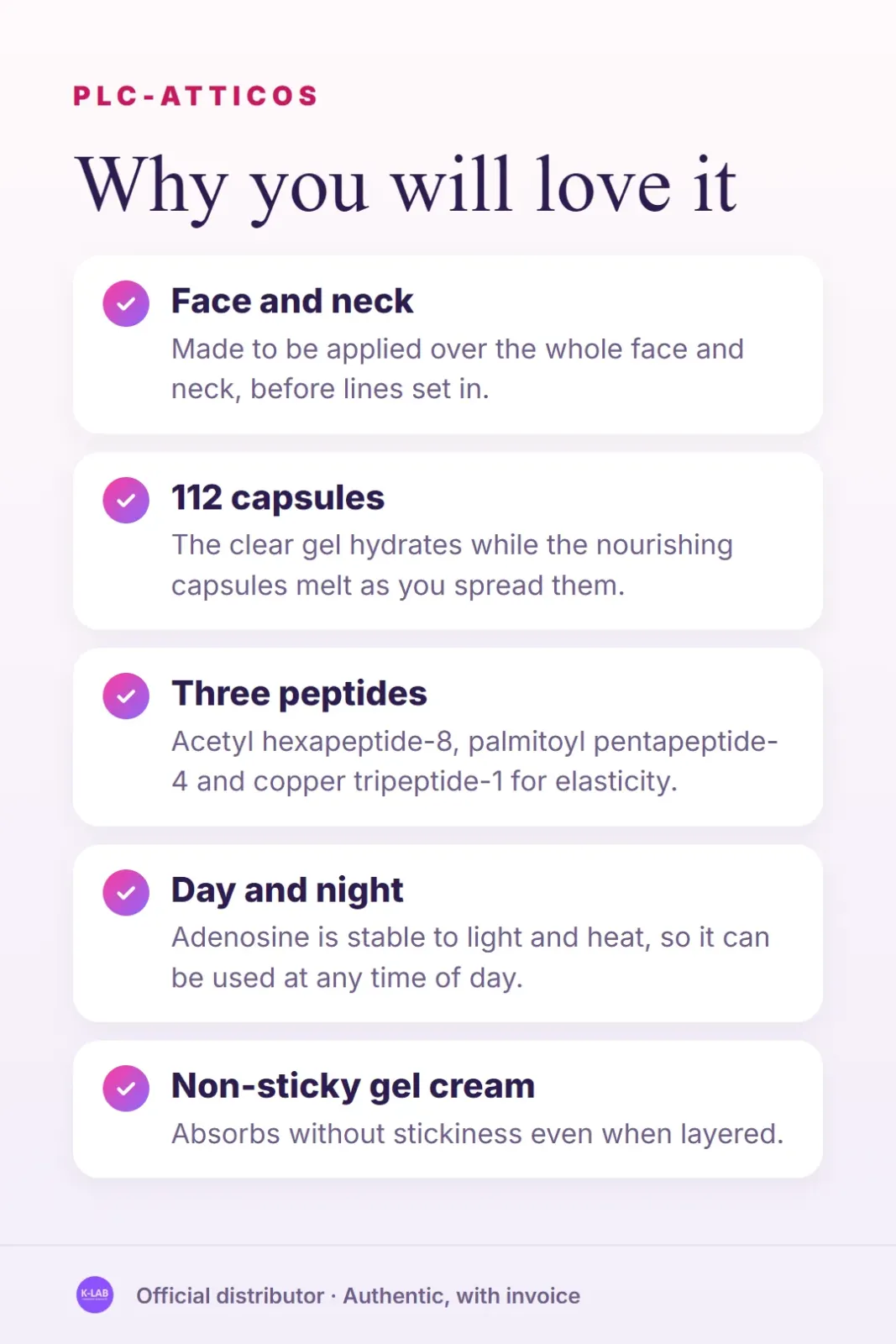 Wrinkle care for the whole face, with 112 capsules – 2