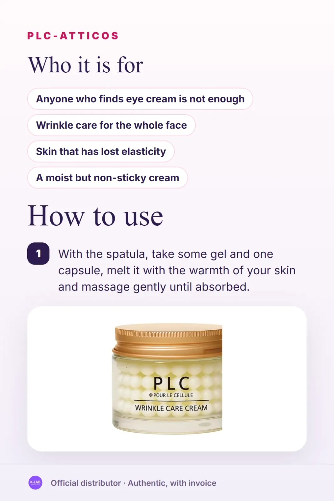 Wrinkle care for the whole face, with 112 capsules – 6