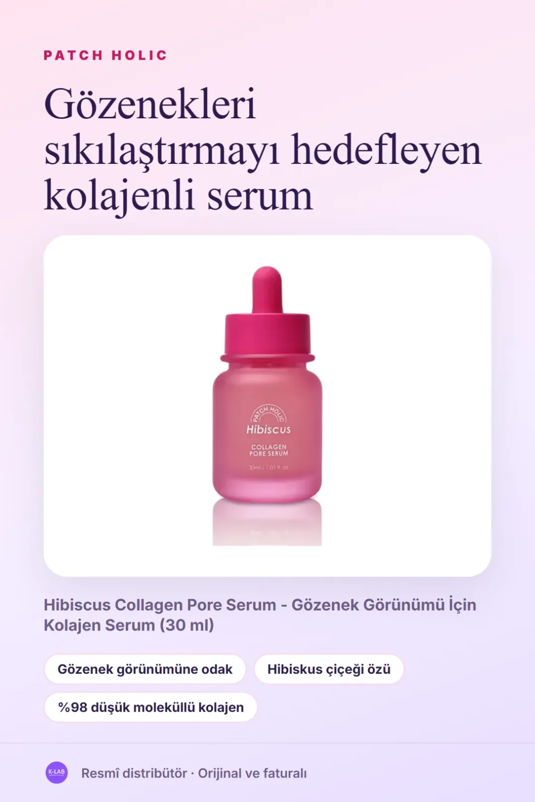Gözenekleri sıkılaştırmayı hedefleyen kolajenli serum – 1