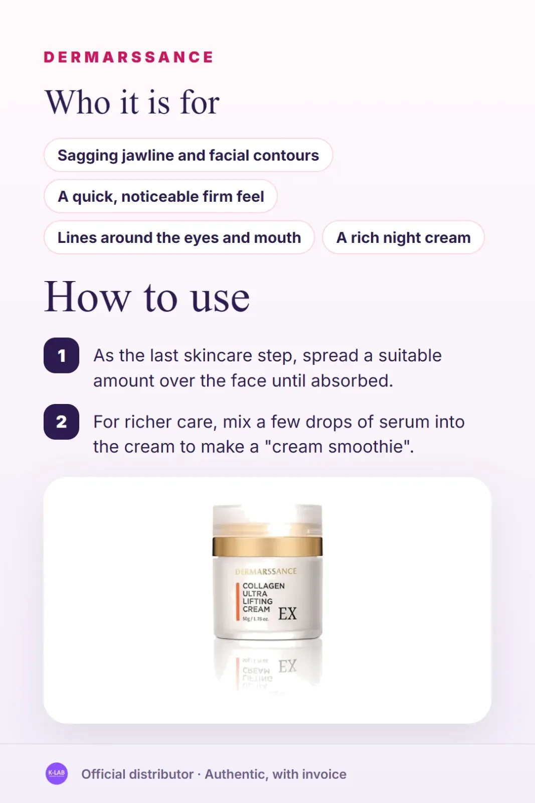 A rich collagen cream from a brand that works only on collagen – 5