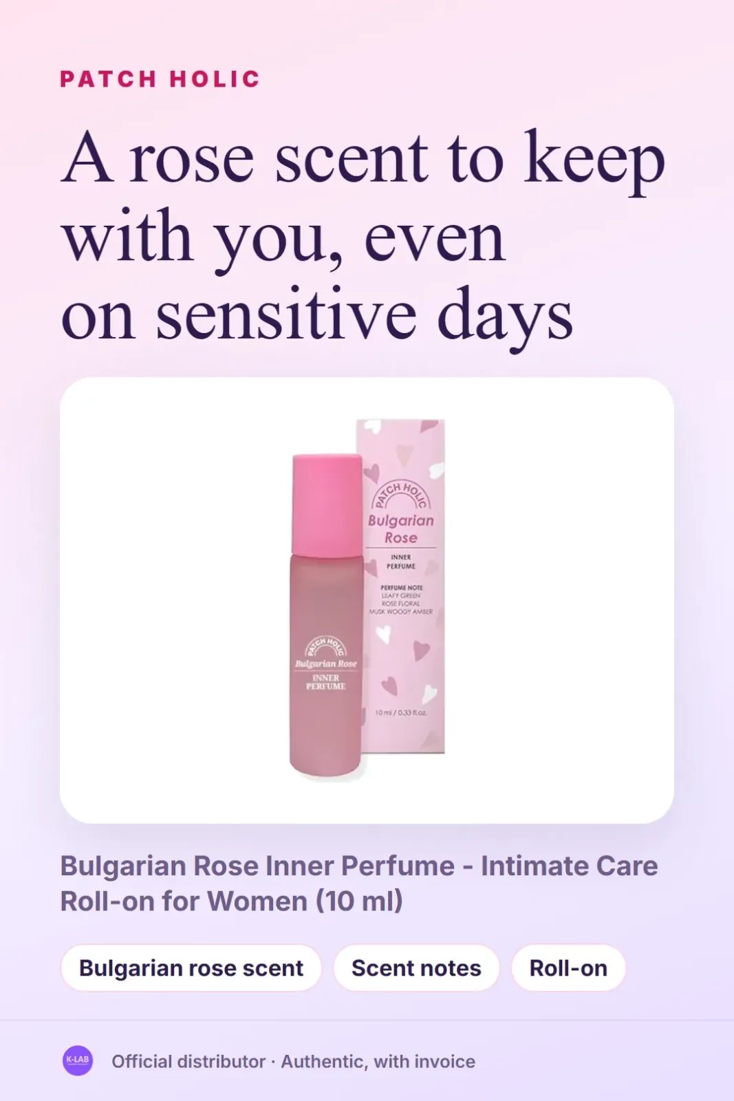 A rose scent to keep with you, even on sensitive days – 1