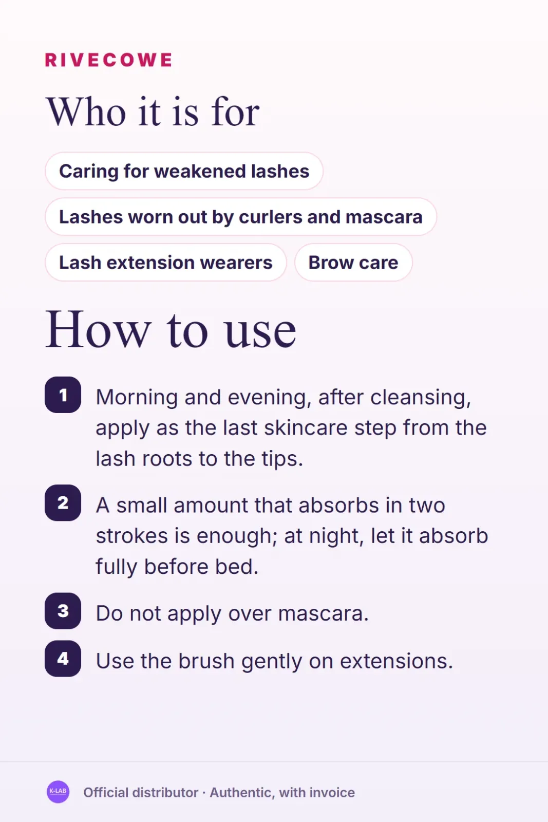Daily care for worn-out lashes – 5