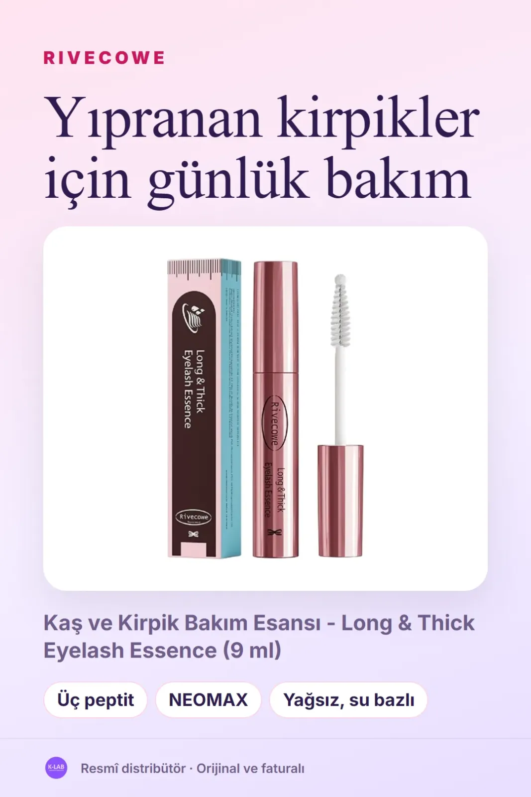 Yıpranan kirpikler için günlük bakım – 1