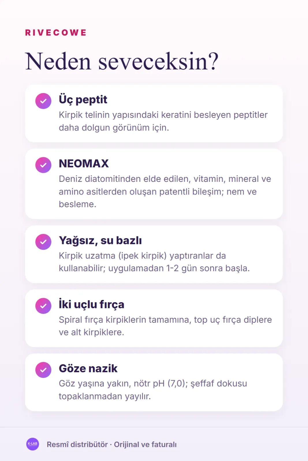 Yıpranan kirpikler için günlük bakım – 2