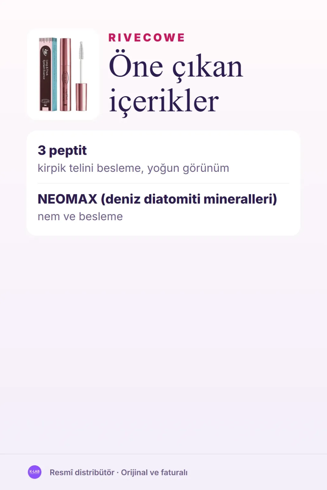 Yıpranan kirpikler için günlük bakım – 3