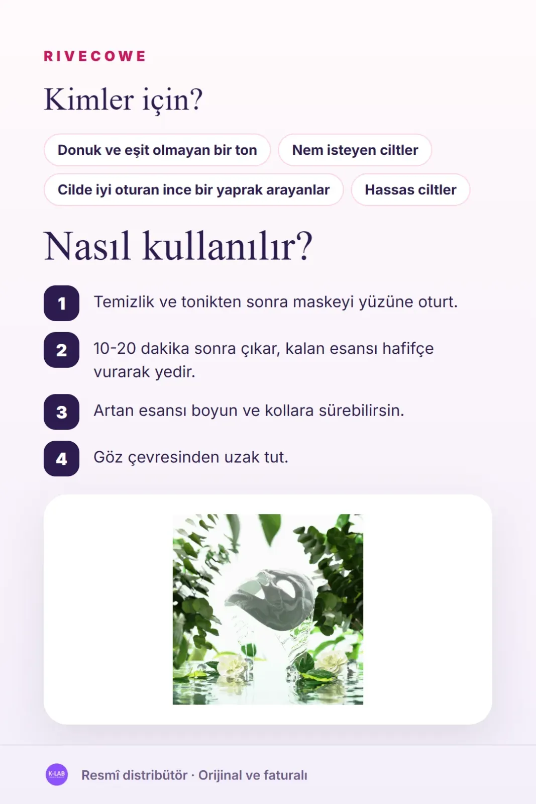 Niasinamid ve C vitaminiyle aydınlatıcı kağıt maske – 5