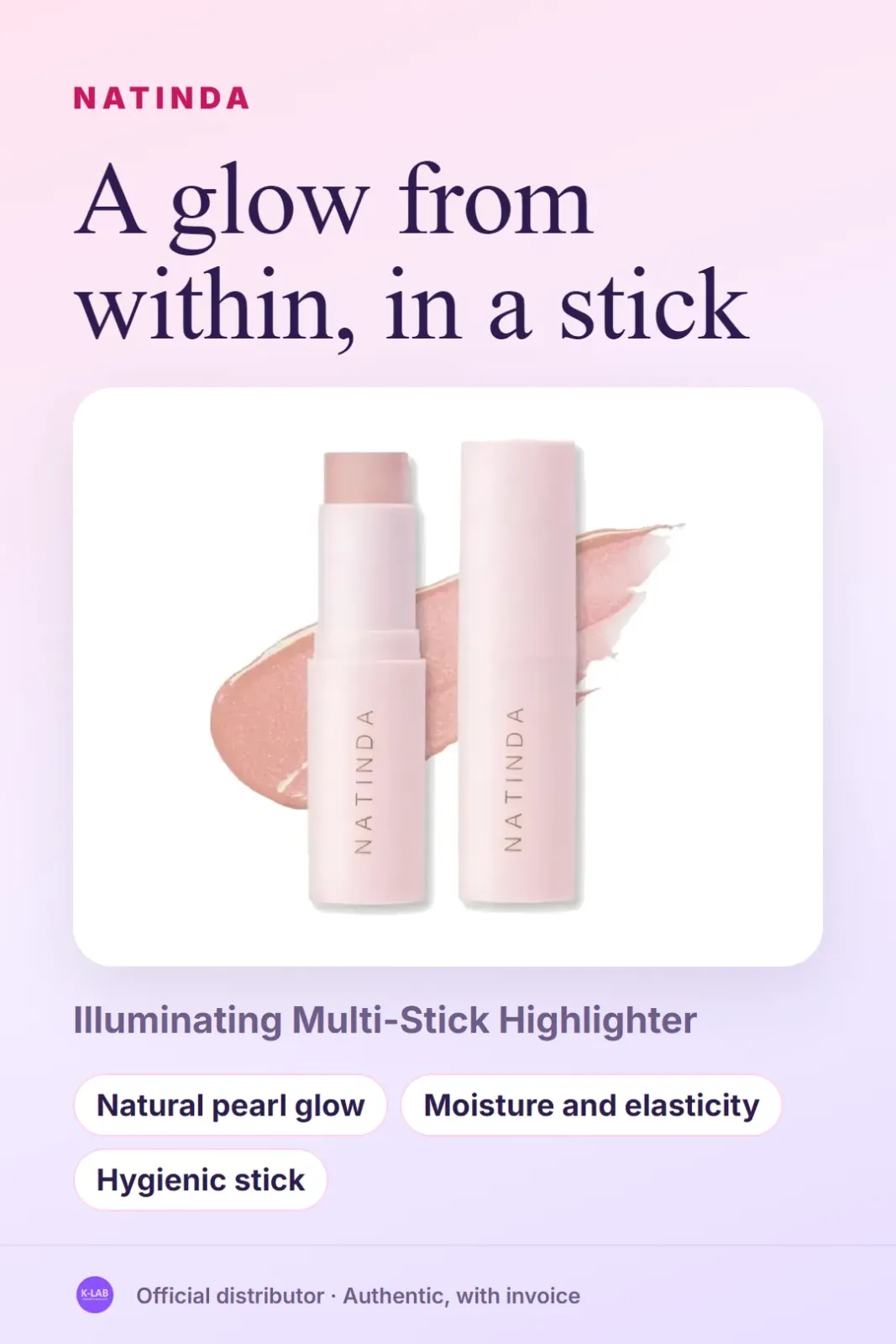 A glow from within, in a stick – 1