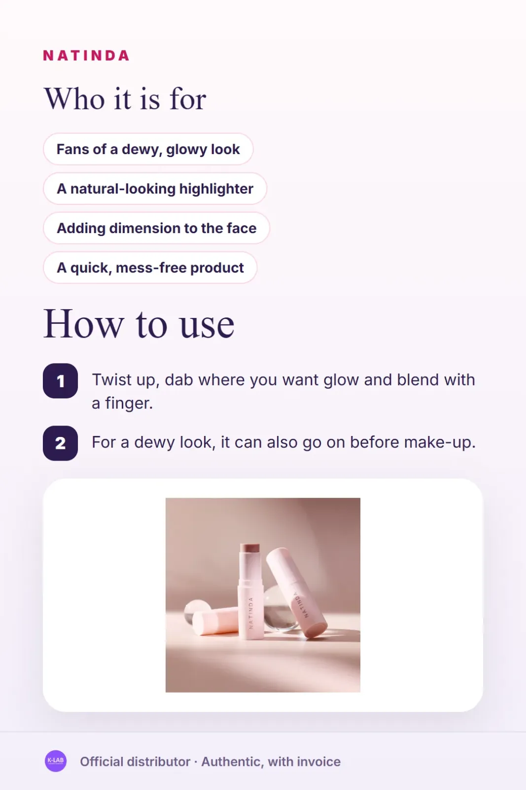 A glow from within, in a stick – 5