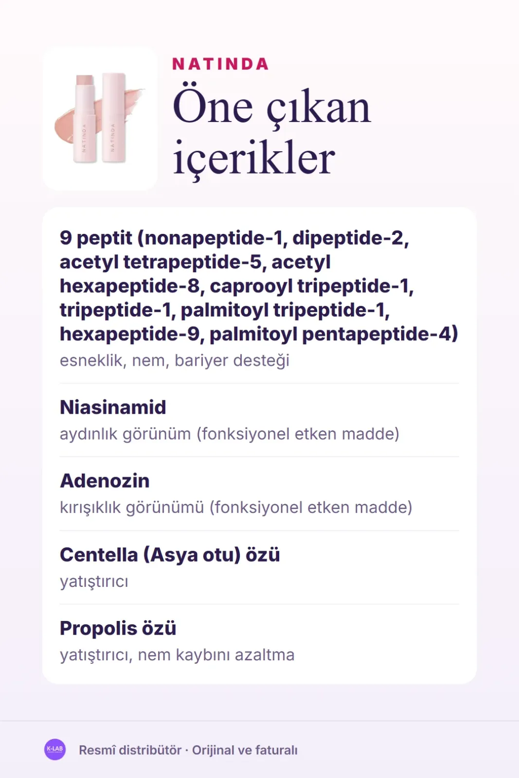 İçten gelen inci ışıltısı, stick formunda – 3