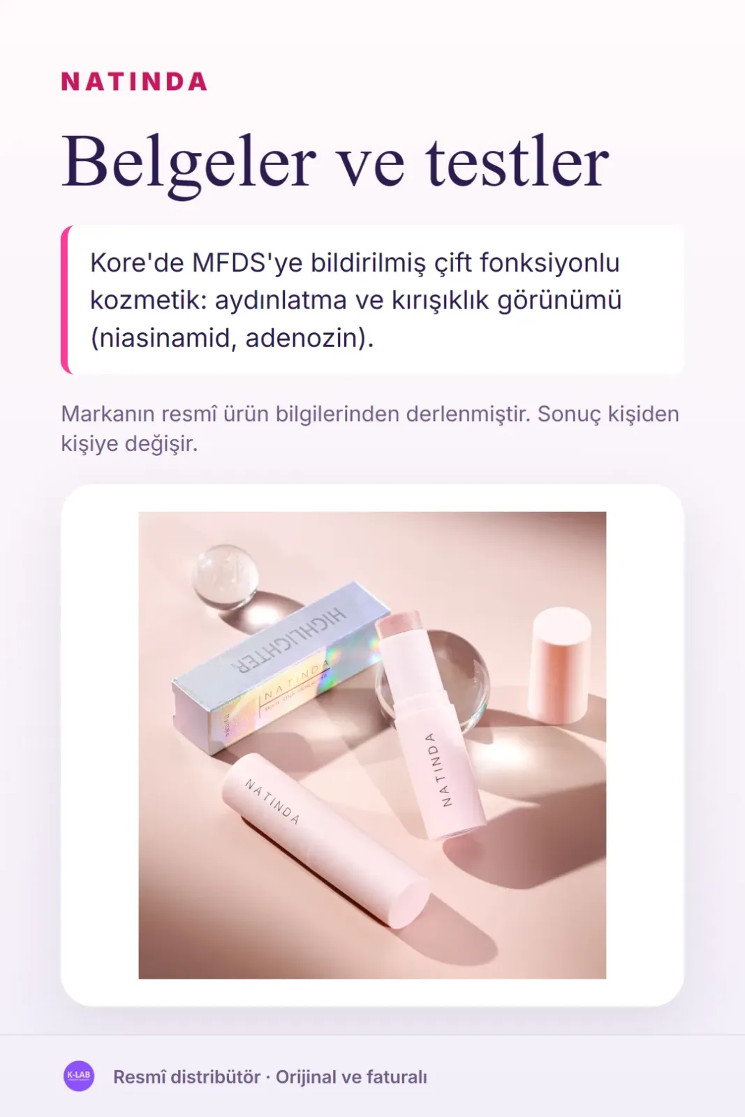 İçten gelen inci ışıltısı, stick formunda – 4