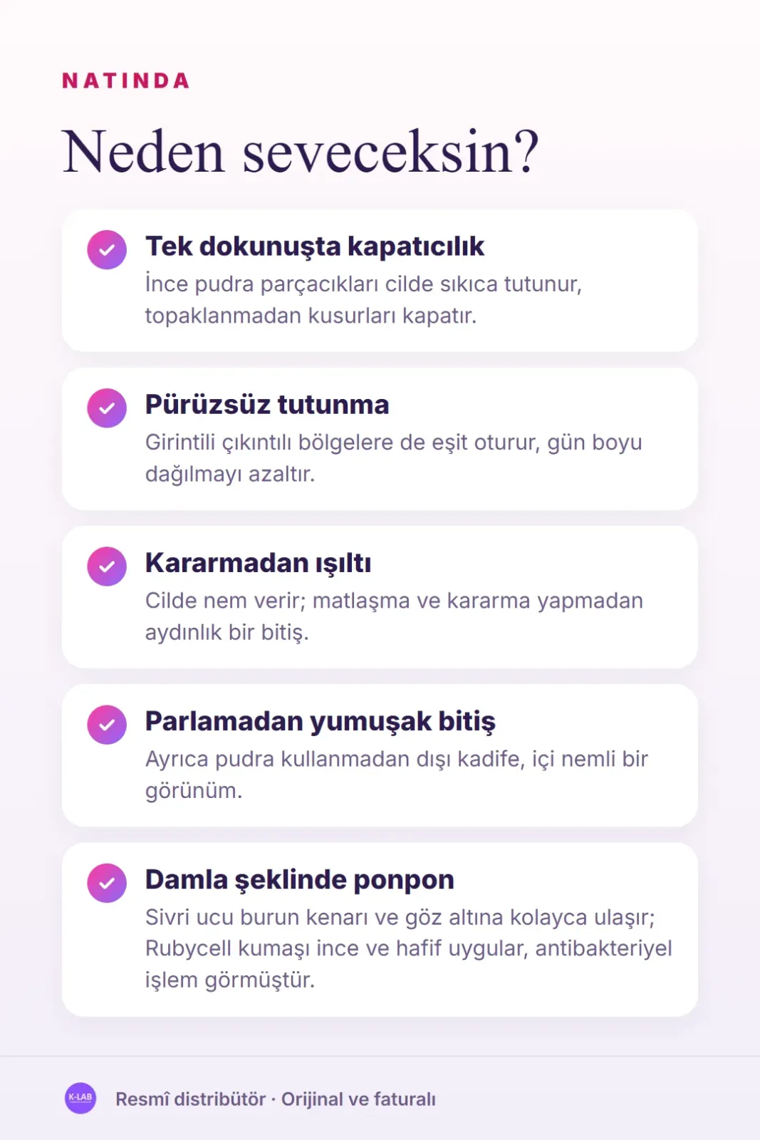 Tek dokunuşta yüksek kapatıcılık, gün boyu kalıcı – 2
