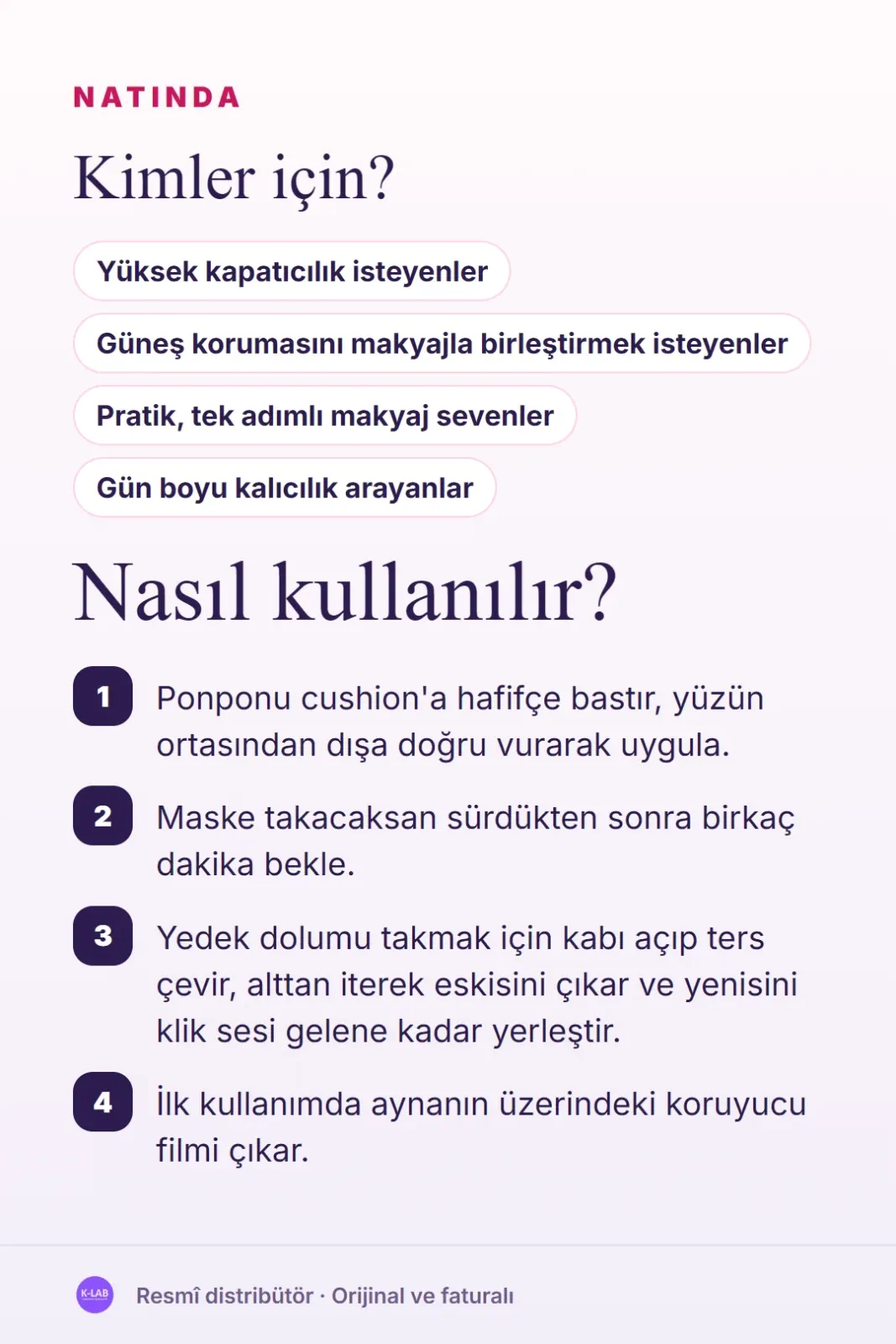 Tek dokunuşta yüksek kapatıcılık, gün boyu kalıcı – 4