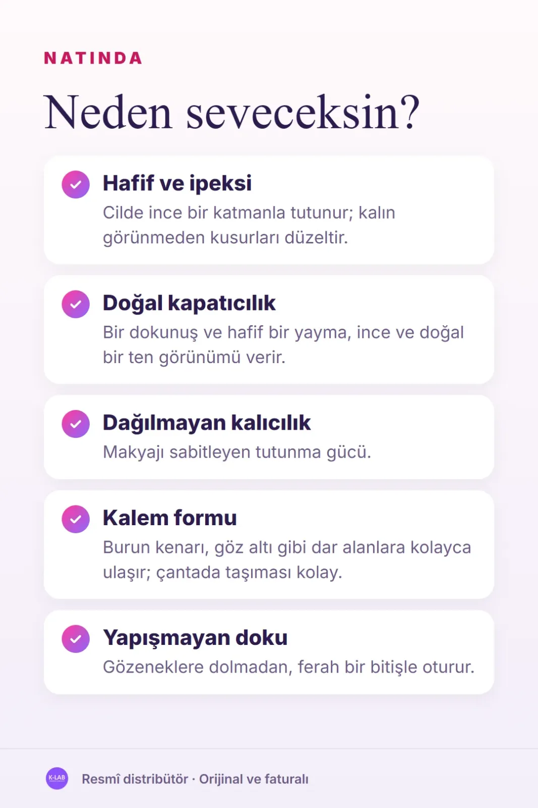 Kalın görünmeyen, doğal ve kalıcı kapatıcılık – 2