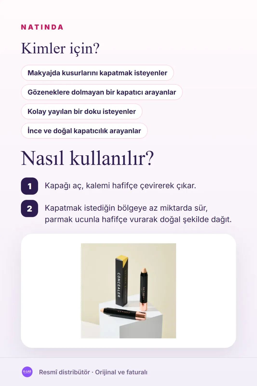 Kalın görünmeyen, doğal ve kalıcı kapatıcılık – 5