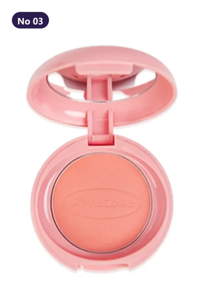 Rivecowe Shine Blusher No:3 Coral - Shimmering Blush