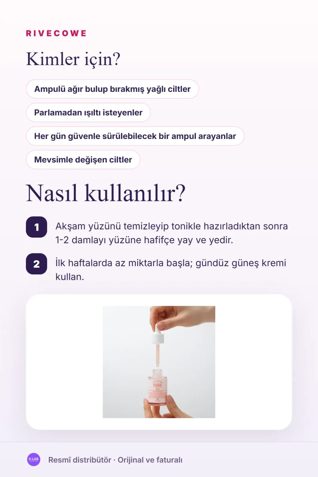 Yağlı ciltler için her akşam sürülebilen hafif ampul – 5