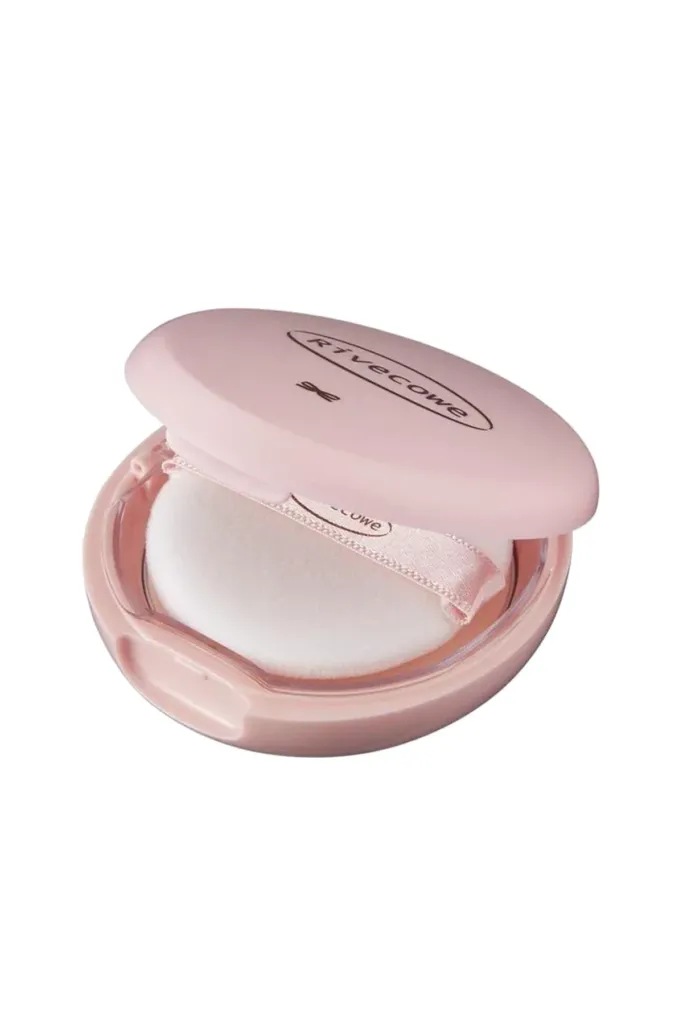 Rivecowe Sebum Control Pressed Powder - Convenient Compact (CC Pact)