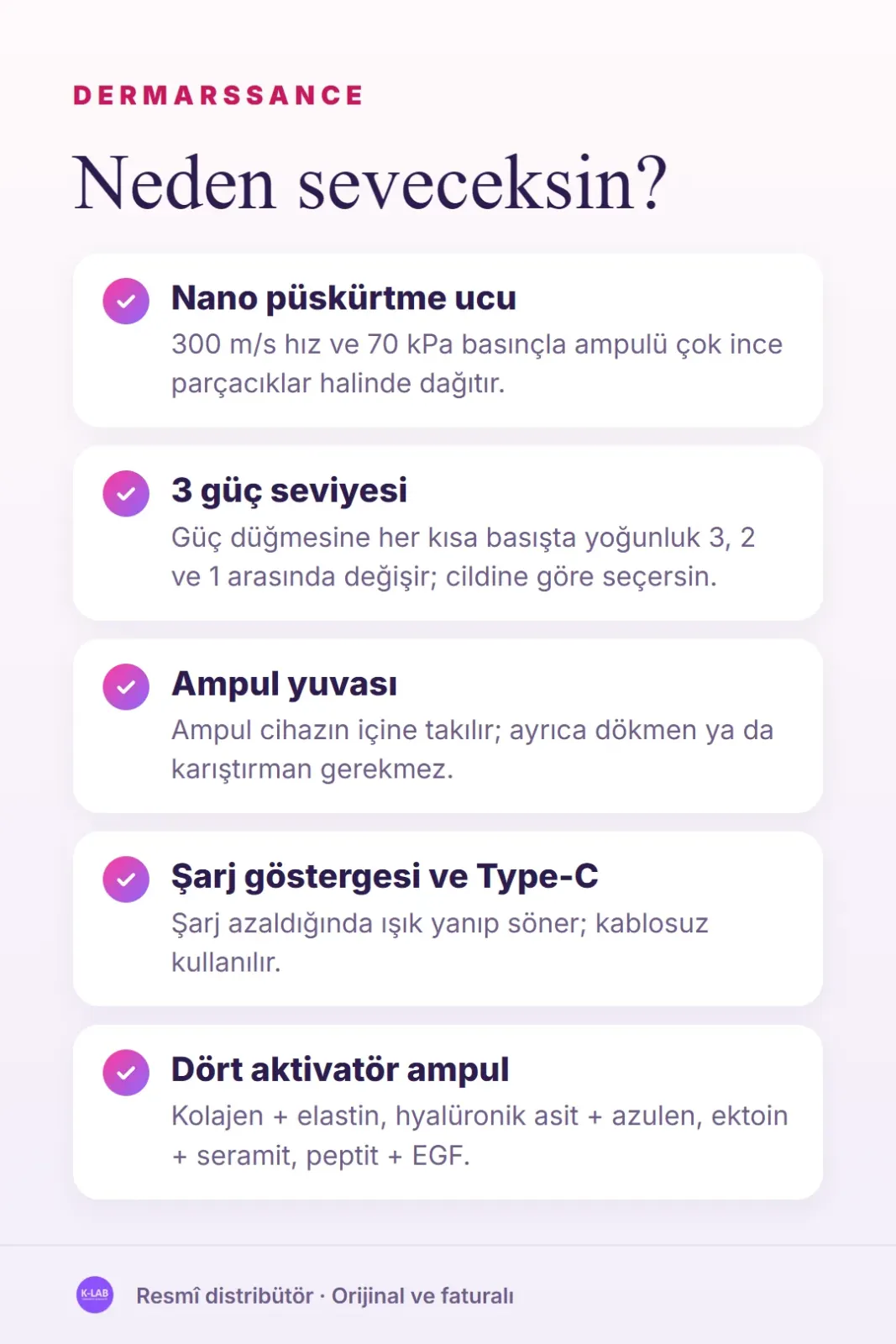 Ampulü ince bir sis halinde püskürten evde bakım cihazı – 2
