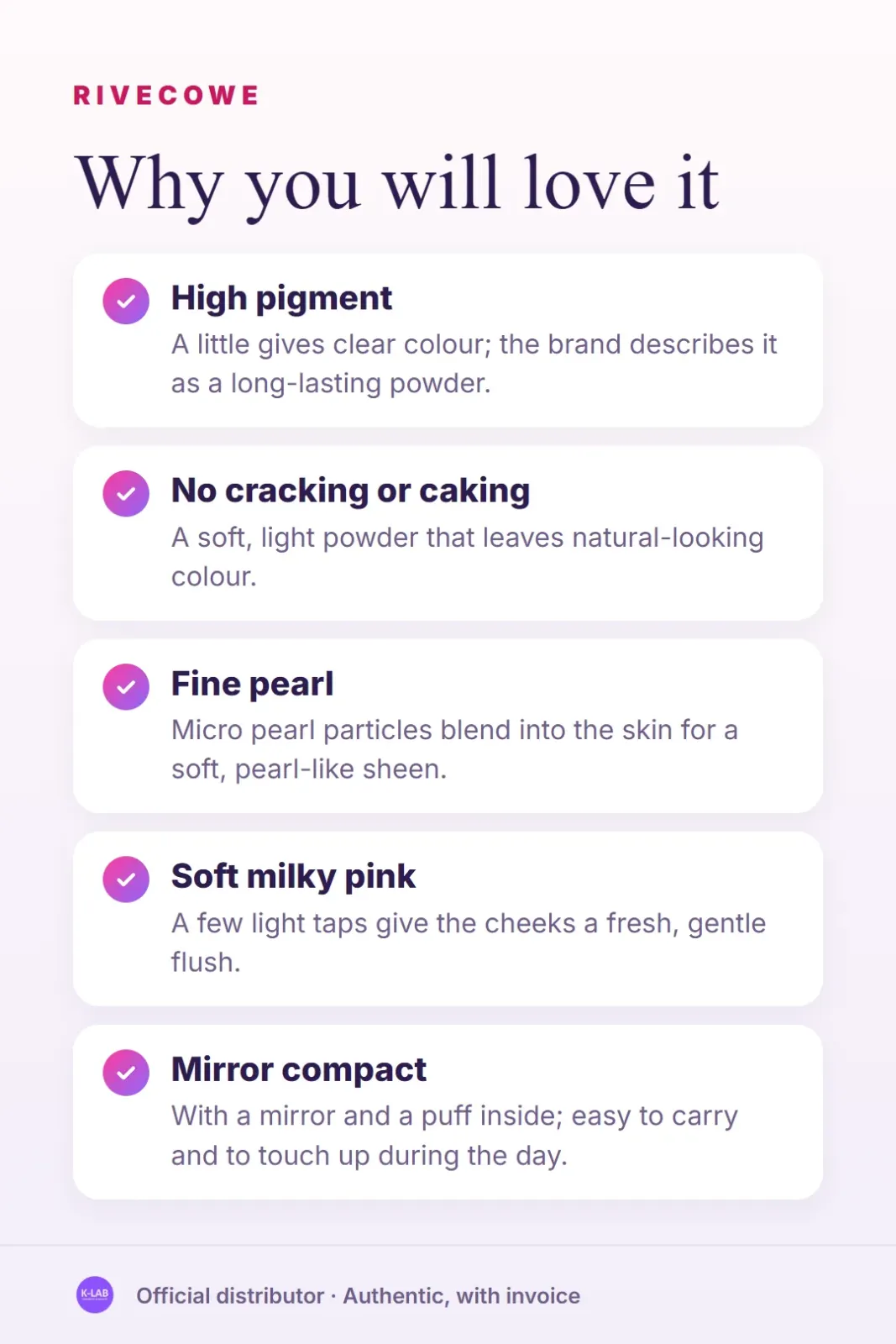 Milky pink, a natural flush in a few taps – 2