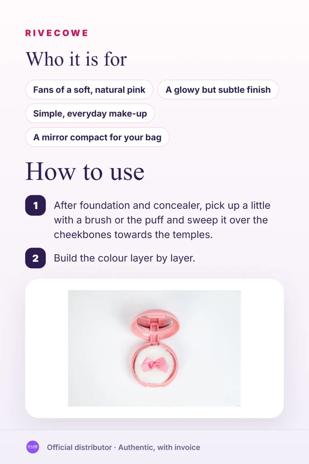 Milky pink, a natural flush in a few taps – 5