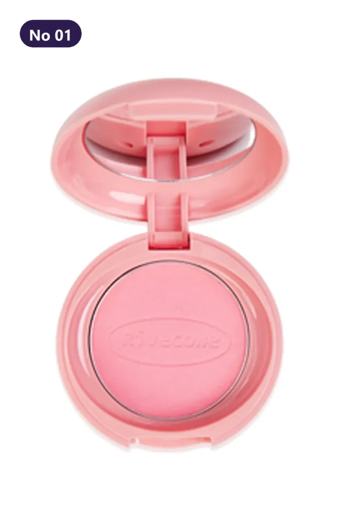 Rivecowe Shine Pink Blusher - Shimmering Blush No 01