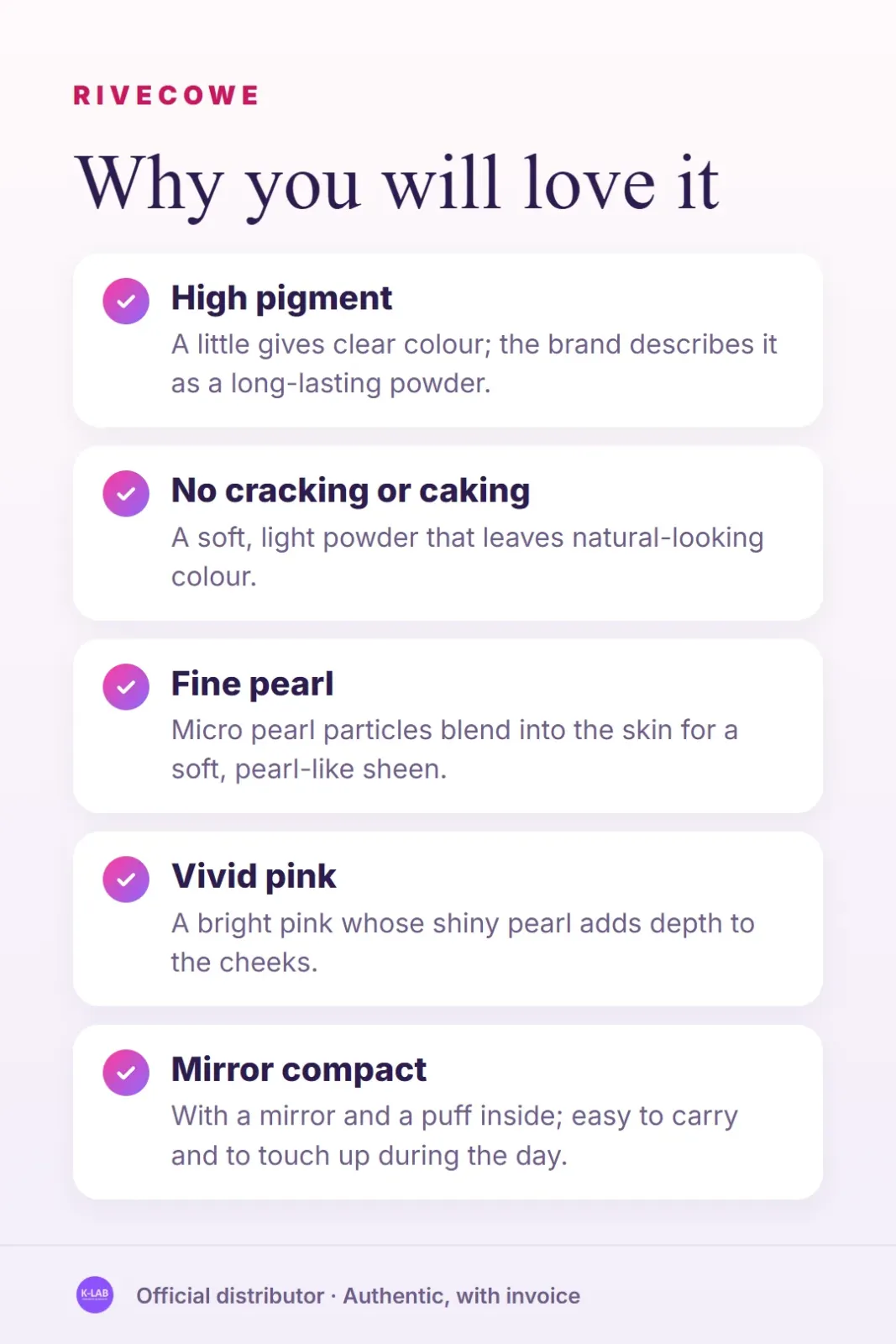 Vivid pink cheeks with a fine pearl glow – 2