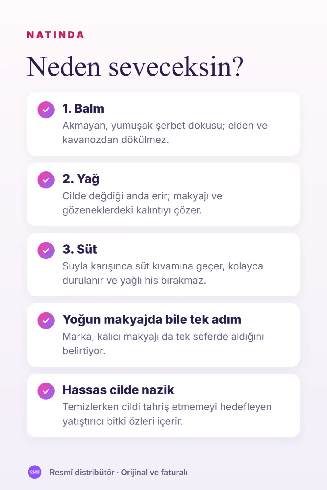 Balm, yağ ve süt: üç aşamada tek adımlı temizlik – 2