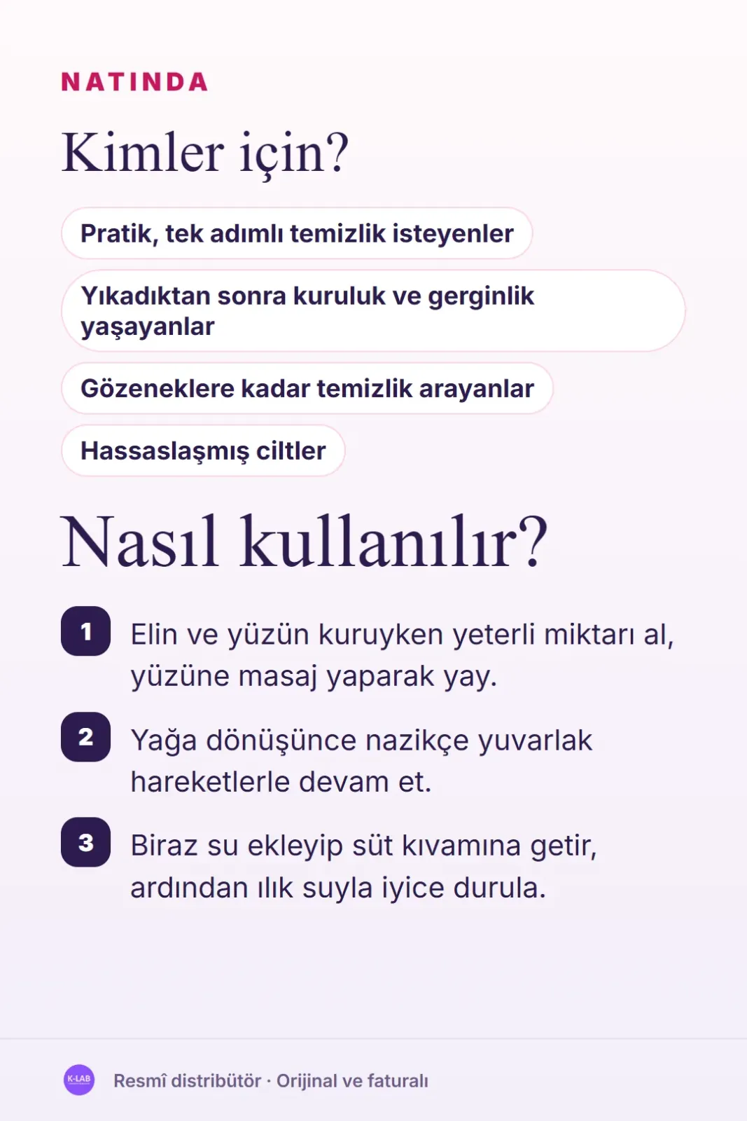 Balm, yağ ve süt: üç aşamada tek adımlı temizlik – 5